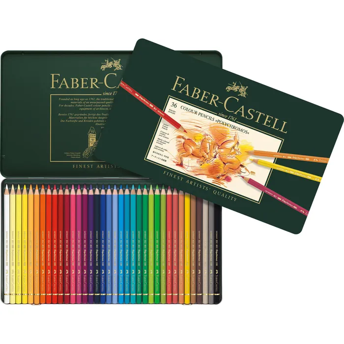 Faber-Castell Polychromos Colour Pencils, 36er Metalletui