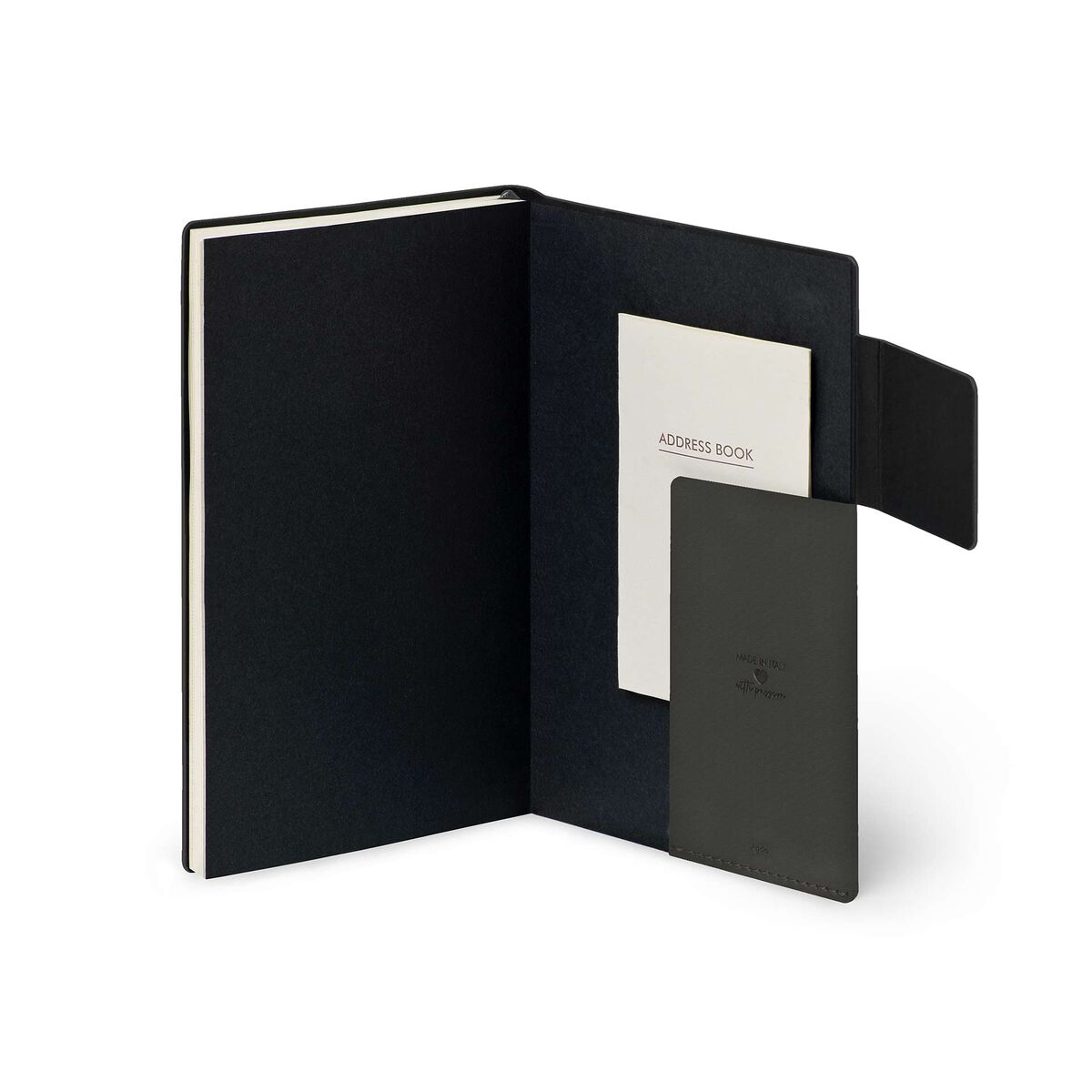 Legami Medium Weekly Diary mit Notizbuch „Black Suit“ – 2028