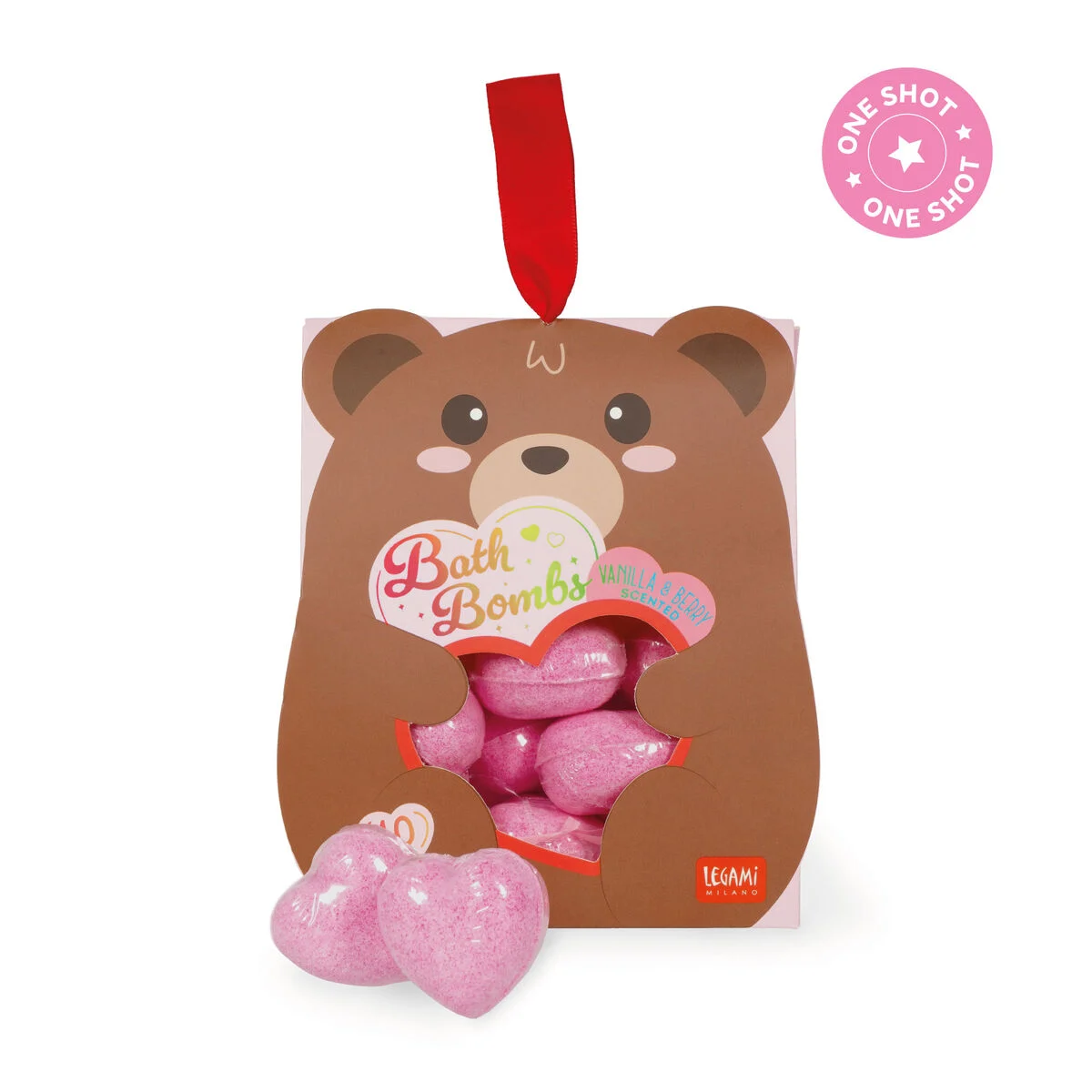 Legami Bath Bomb - Set mit 10 Badekugeln - Teddy Bear