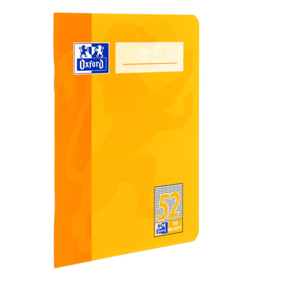 Oxford Oktavheft Lin.52 - A6, 32 Blatt, 90 g/qm, kariert