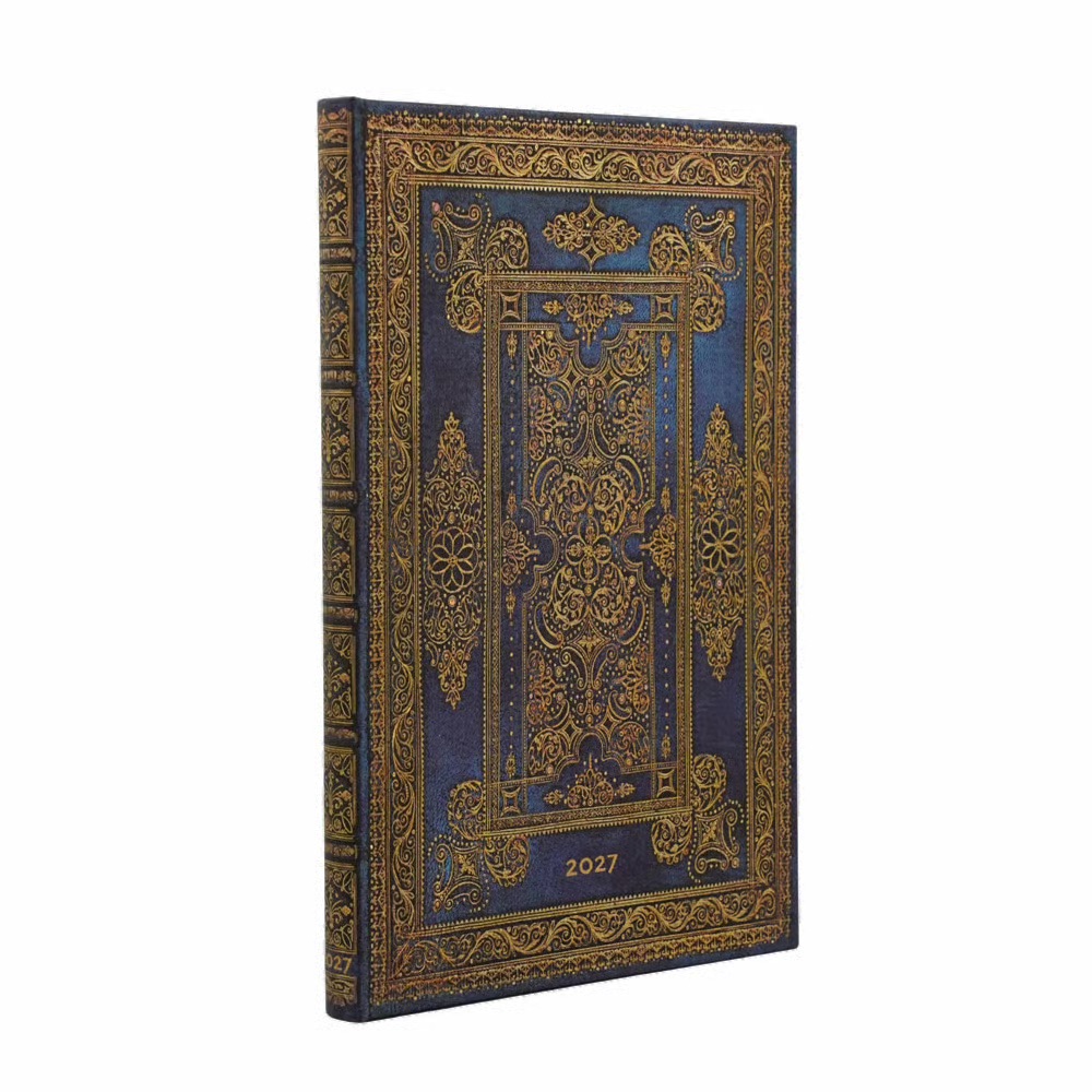 Paperblanks 2027 Blue Luxe Hardcover Maxi Verso 12-Monatskalender