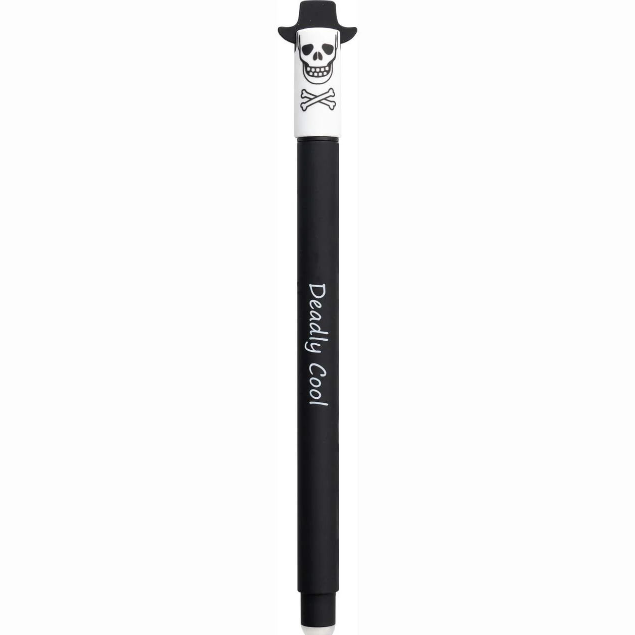Eberhard Faber Erase it - radierbarer Gelschreiber, blau 0,7 mm - Spooky Season, Totenkopf