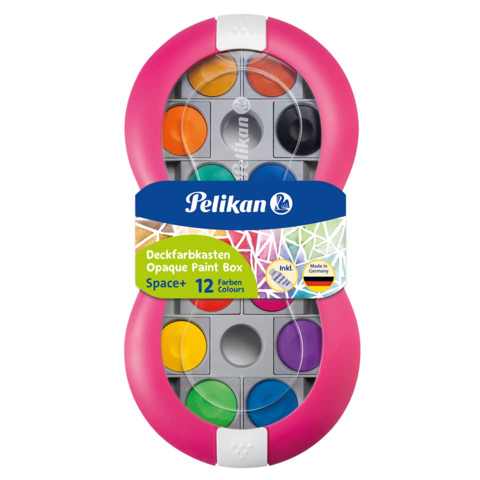 Pelikan Farbkasten Space+, 12 Farben, Farbe: magenta