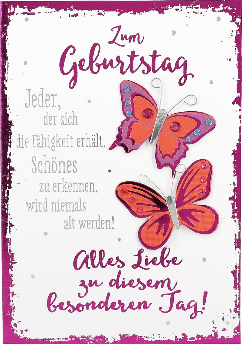 Elegance Klappkarten 039 - Zum Geburtstag Jeder, der sich die ...