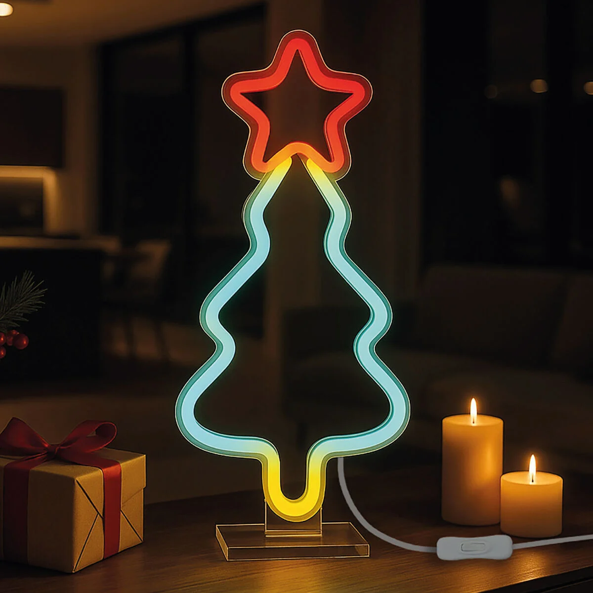 Legami LED Lampe mit Neoneffekt - It´s a Sign - Xmas Tree