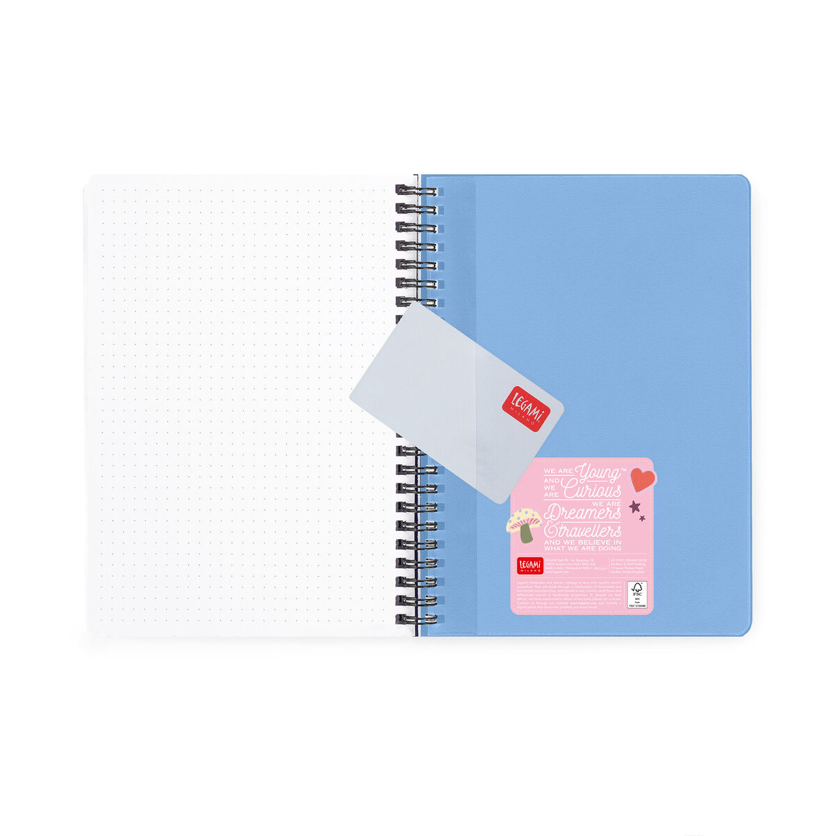 Legami 12-Month Spiral-Bound Weekly Diary Large „Mushrooms“ – 2027