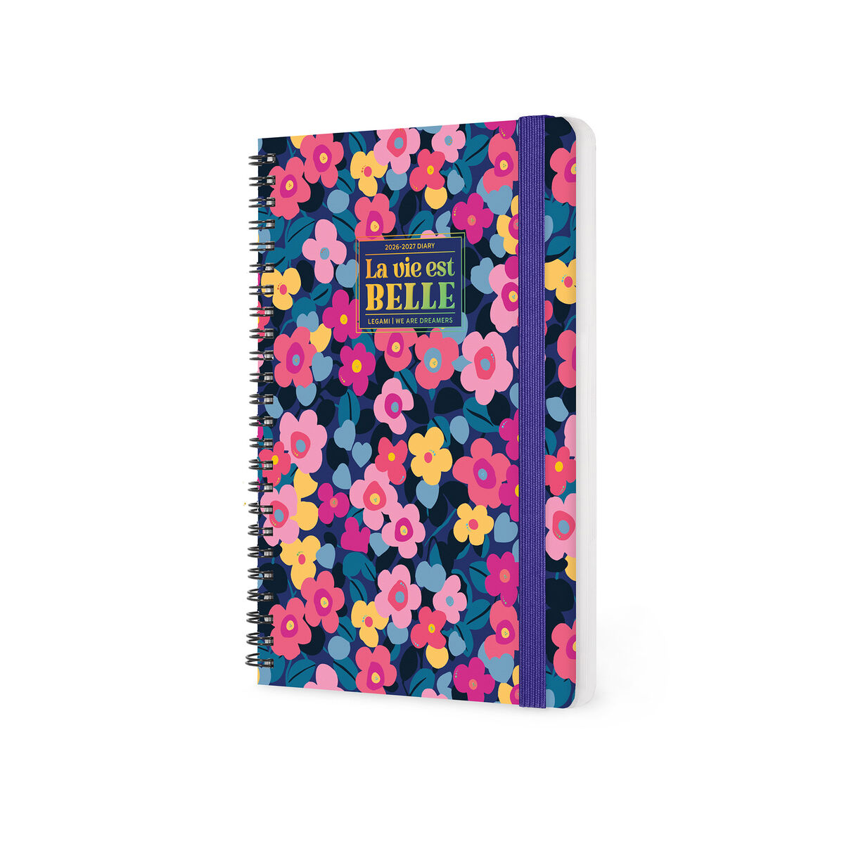 Legami 12-Month Spiral-Bound Weekly Diary Large „Flowers“ – 2027