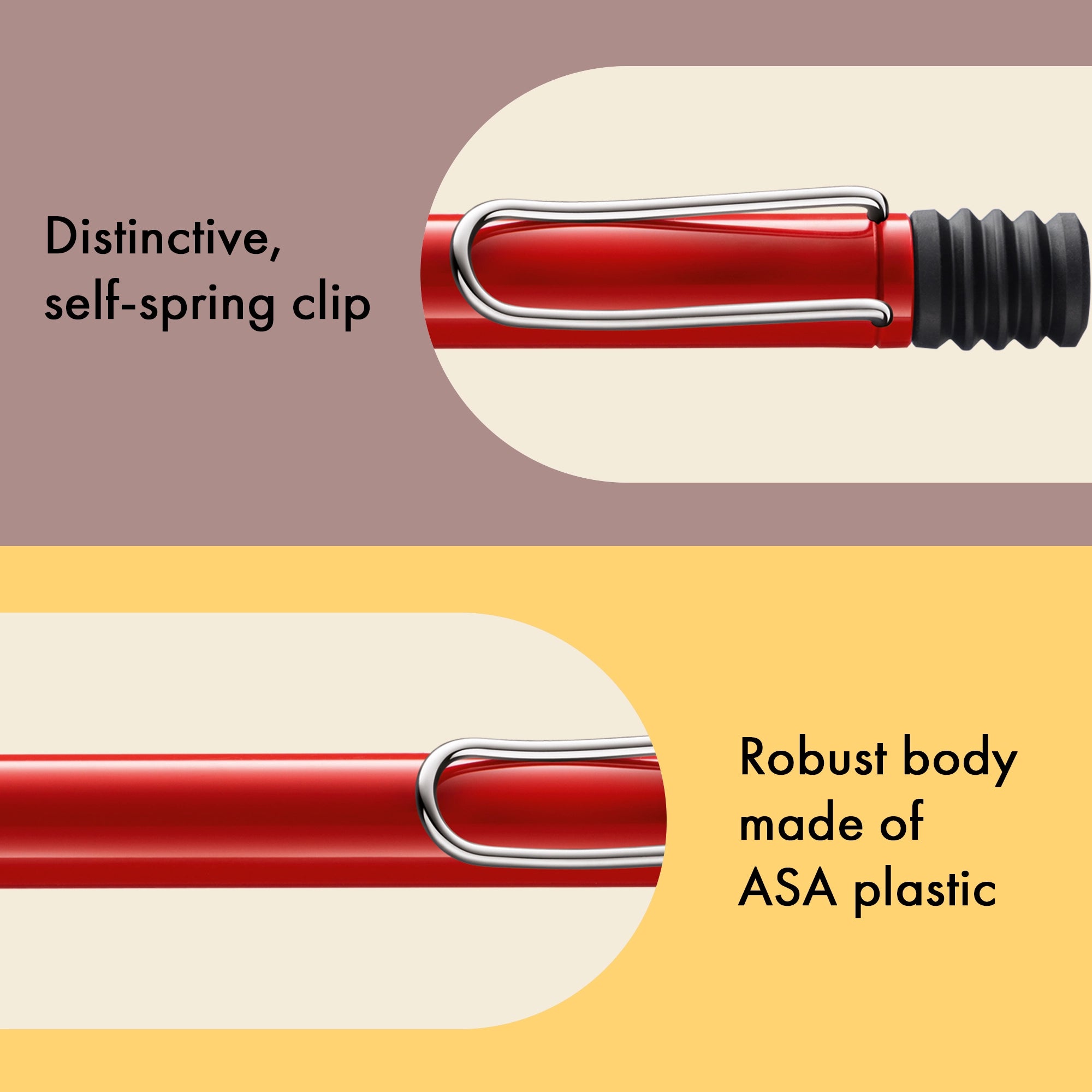 Lamy safari Kugelschreiber 216 - red - ergonomischer Griff, Großraummine M16