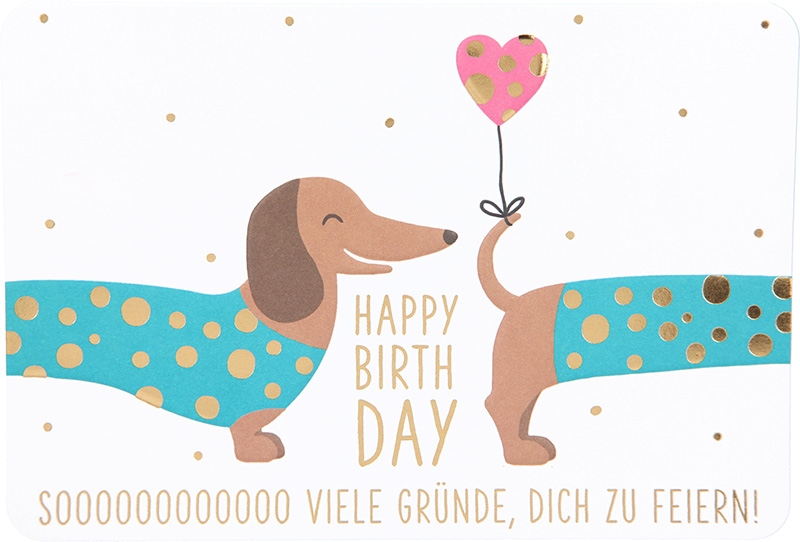 Kunterbunt Klappkarte 033 - Happy Birthday Soooo viele Gründe...
