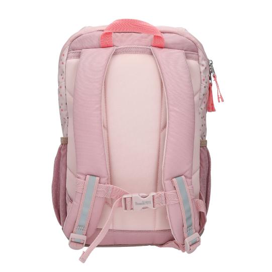 Princess Mimi Ergonomischer Rucksack Hase – rosa, mit Brustgurt und Reflektoren