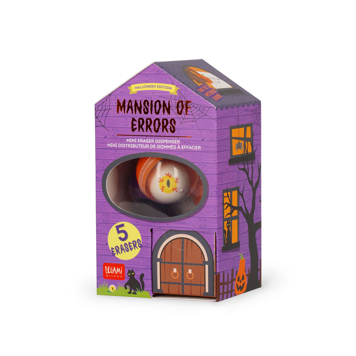Legami Mini-Radiergummispender - Mansion of Errors - Halloween