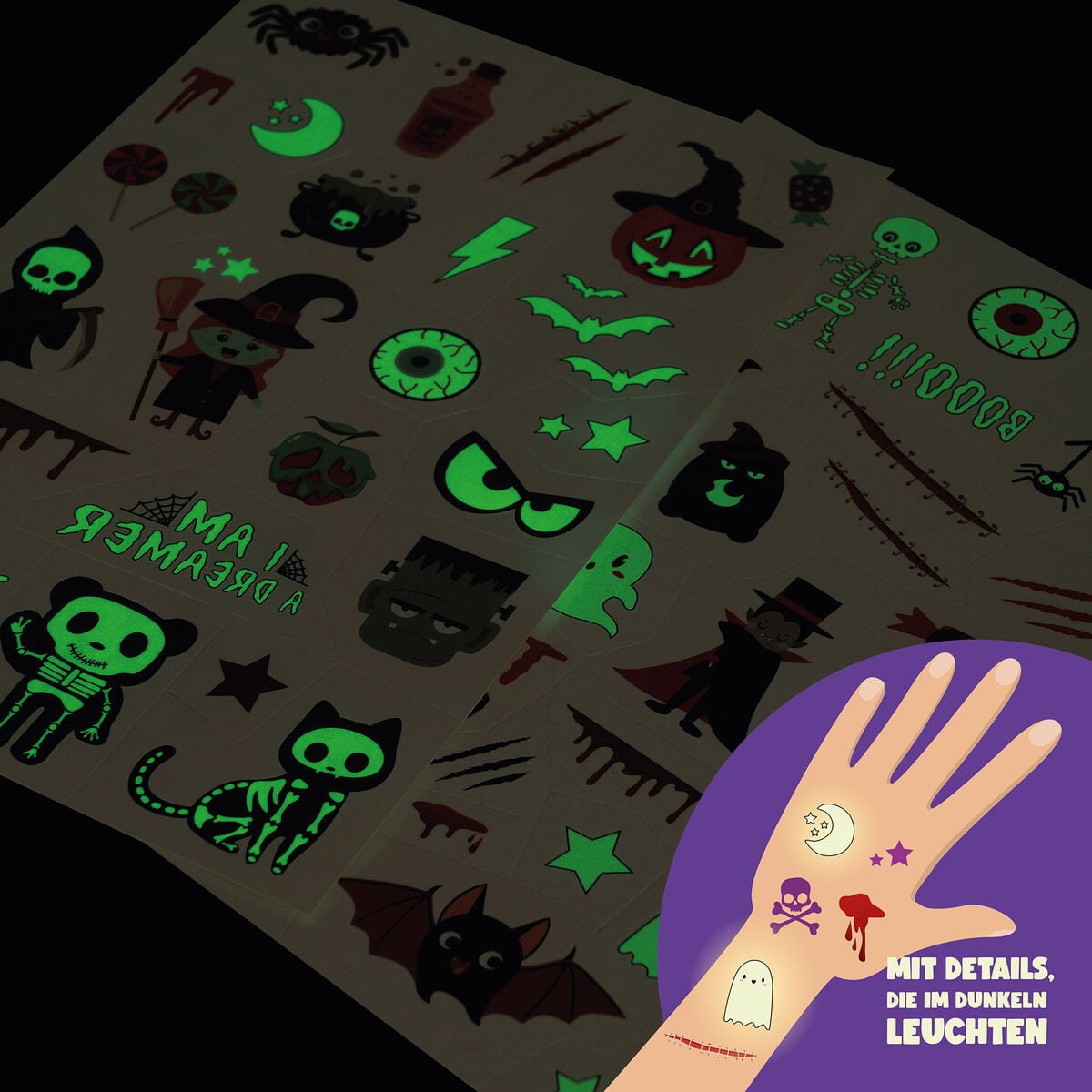 Legami Abziehtattoos - Halloween