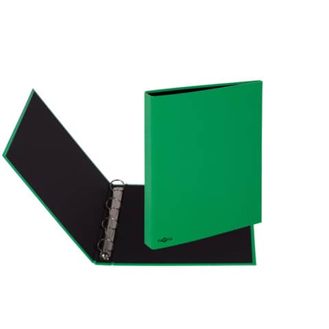 PAGNA Ringbuch Basic Colours A4 – 4-Ring, 25 mm, grün