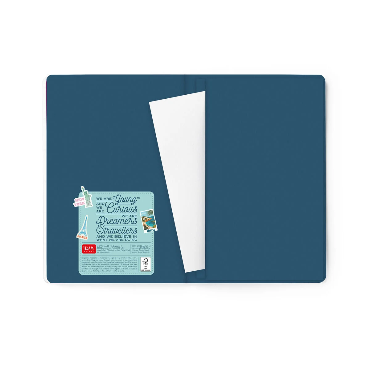 Legami 12-Month Weekly Photo Diary Medium „Travel Stickers“ – 2027