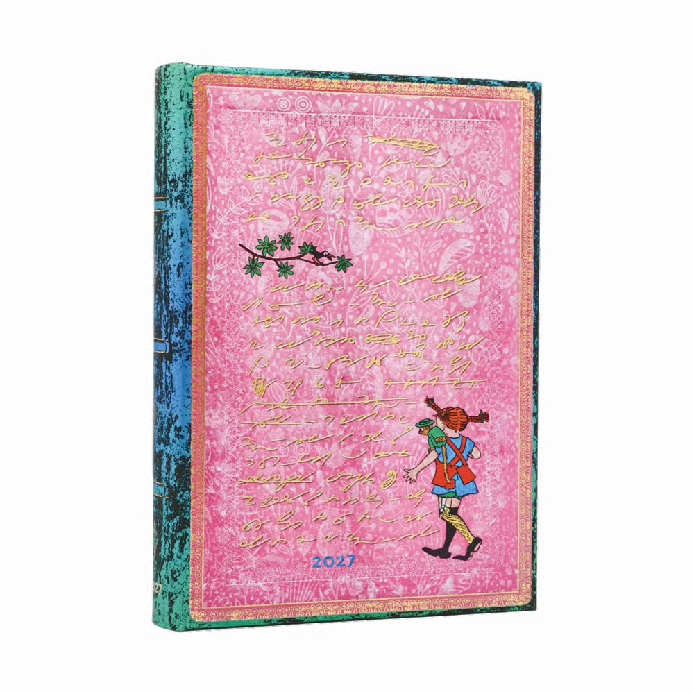 Paperblanks 2027 Astrid Lindgren, Pippi Langstrumpf Hardcover Midi Tagesüberblick 12-Monatskalender