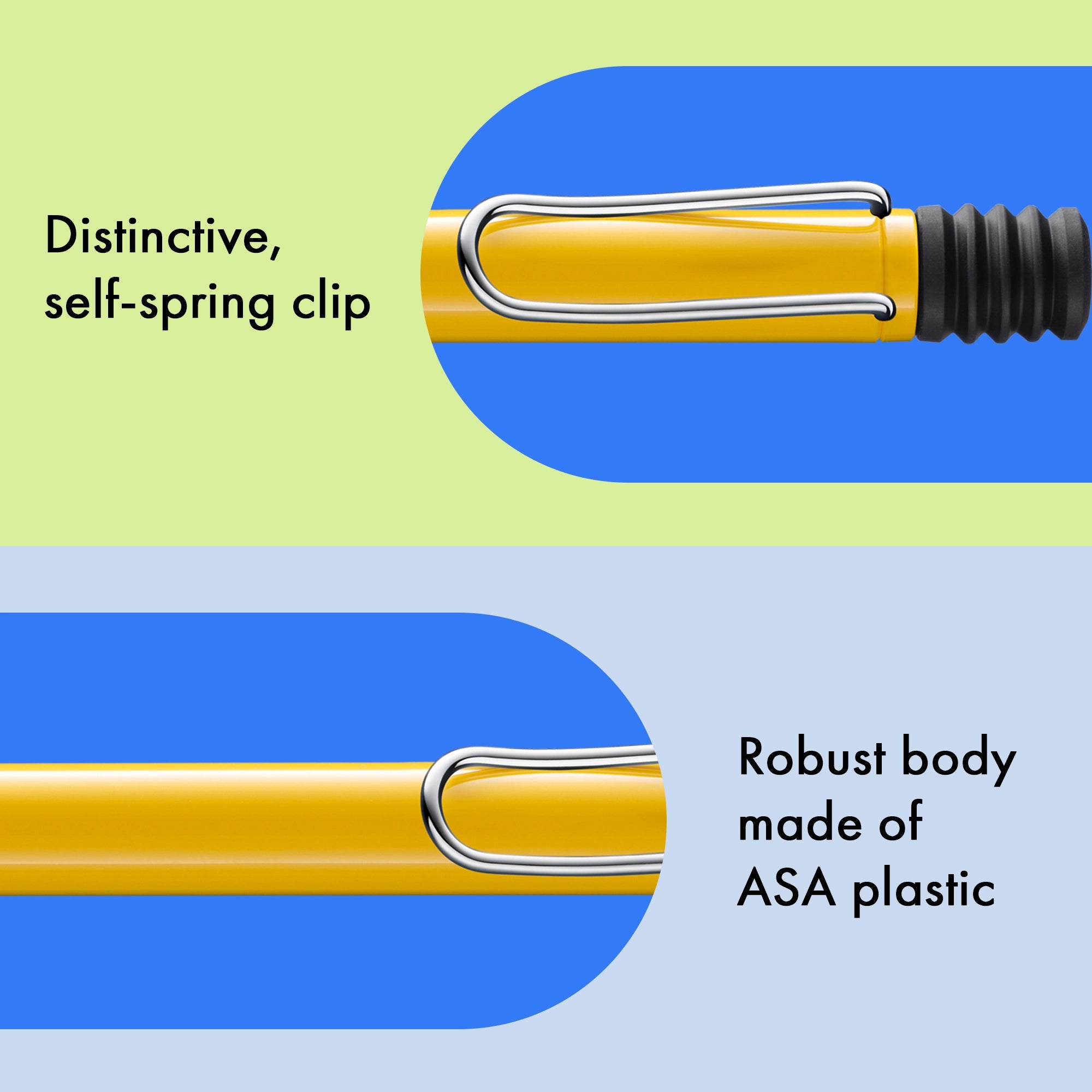 Lamy safari Kugelschreiber 218 - yellow - ergonomischer Griff, Großraummine M16