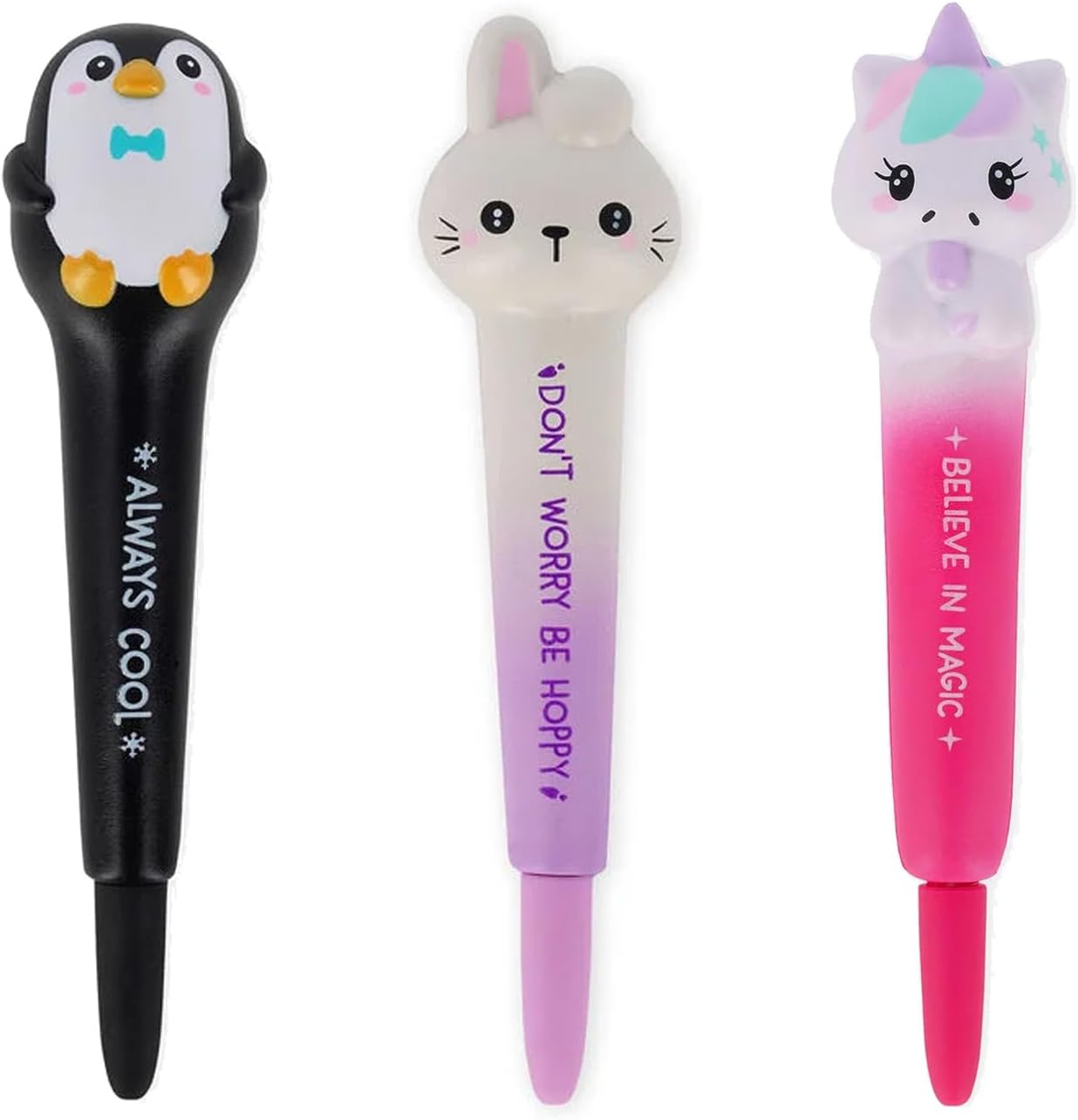 Legami Squeezy Squishy Anti-Stress Gelstifte - 3er-Set