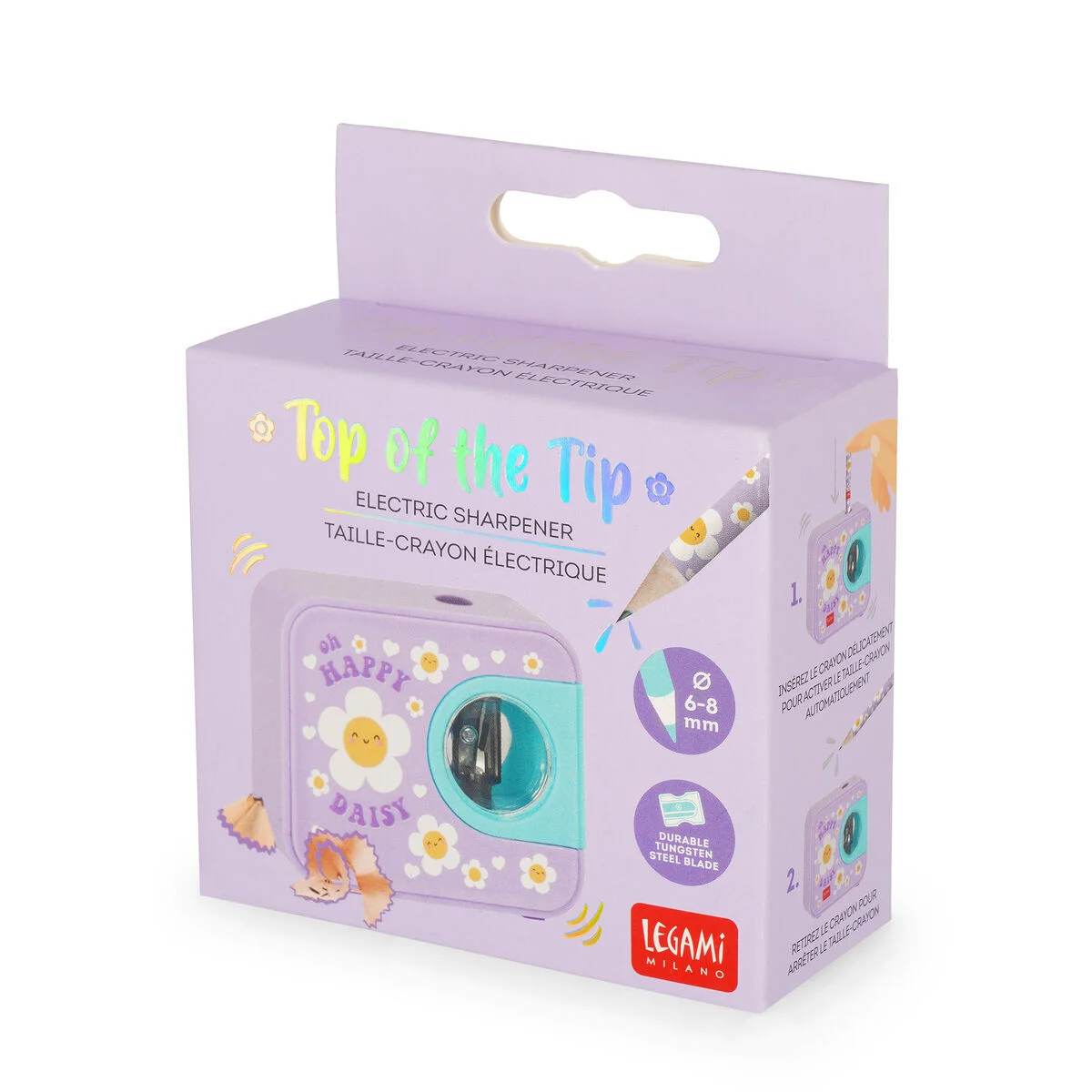 Legami Elektrischer Anspitzer - Top of the Tip - Daisy