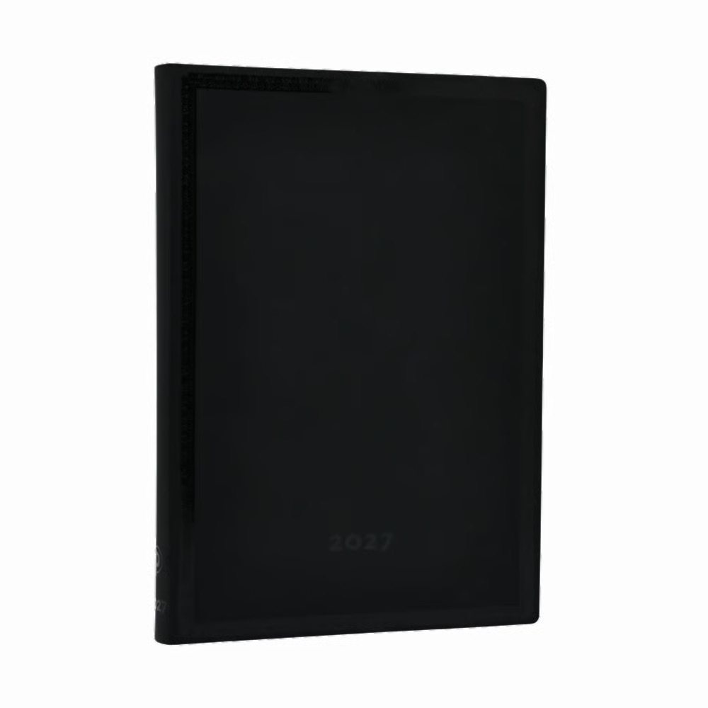 Paperblanks 2027 Black Edition Schlicht Softcover Midi Horizontal 12-Monatskalender
