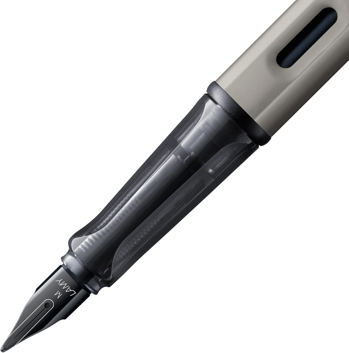 Lamy Lx edler Füllhalter aus Aluminium, Ruthenium Farbe, Feder M, inkl. Tintenpatrone