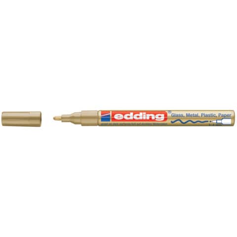 edding Glanzlackmarker 751, 1-2mm, Rundspitze, gold