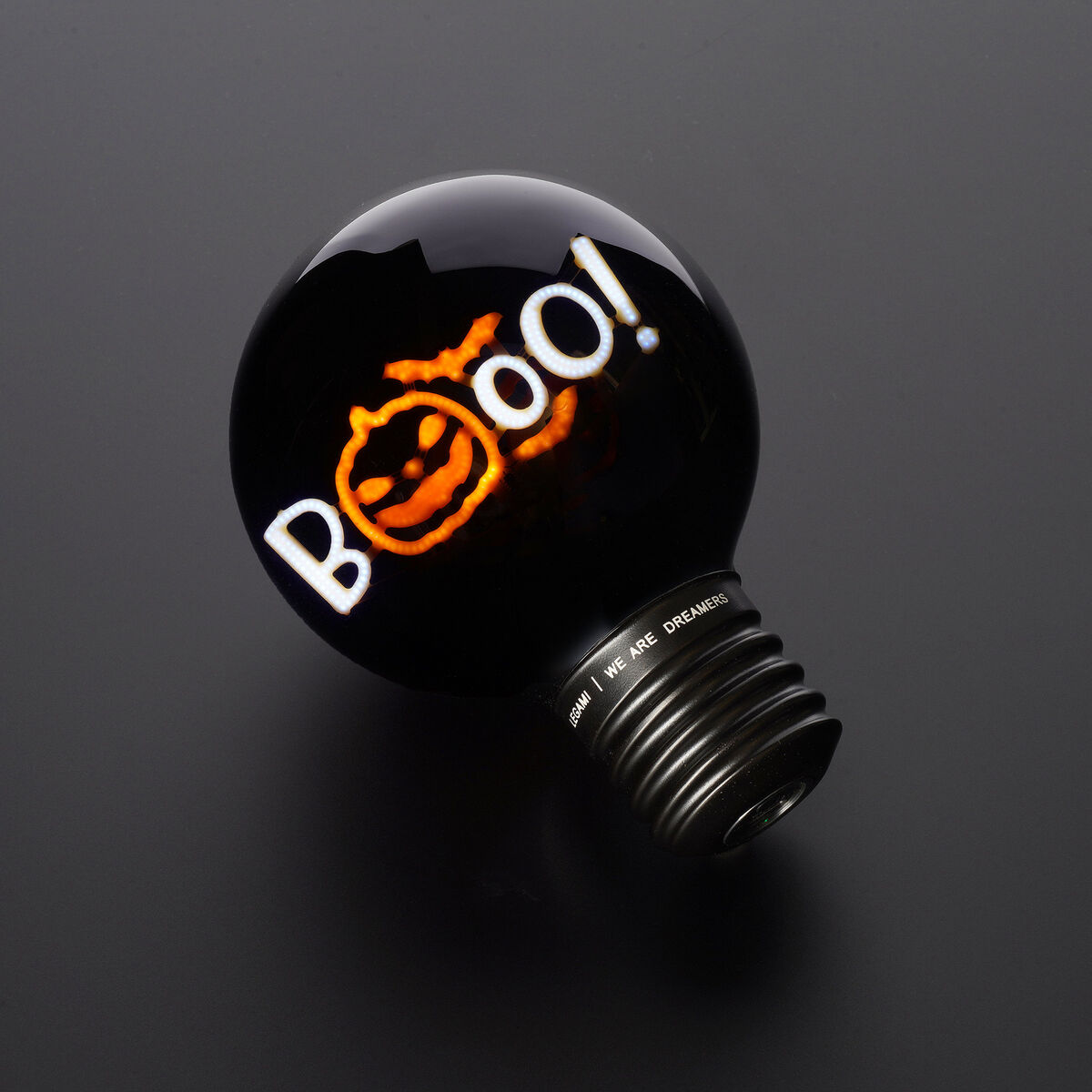 Legami Deko-Tischlampe in Glühbirnenform - Pumpkin Booo - Bulb Fiction XL - Halloween