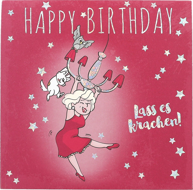 Musik Pop-Up Karte 021 - Happy Birthday Lass es krachen! Musik Pop-Up Karte 021 - Happy Birthday Lass es krachen!