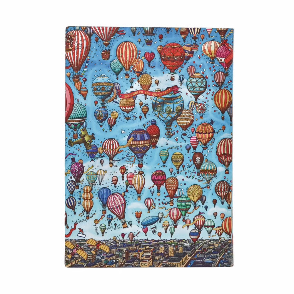 Paperblanks 2027 Festival der Ballons Softcover Midi Tagesüberblick 12-Monatskalender