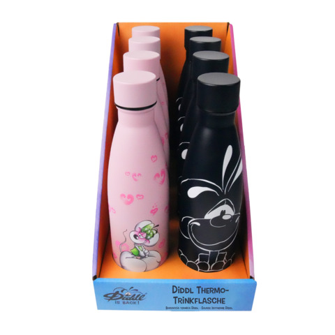 Diddl Thermosflasche 500ml schwarz
