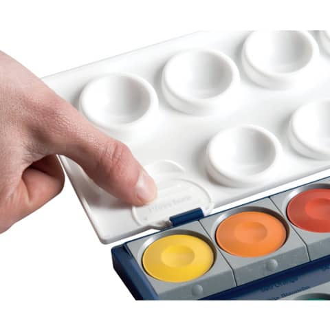 Pelikan Deckfarbkasten, 12 Farben, blau