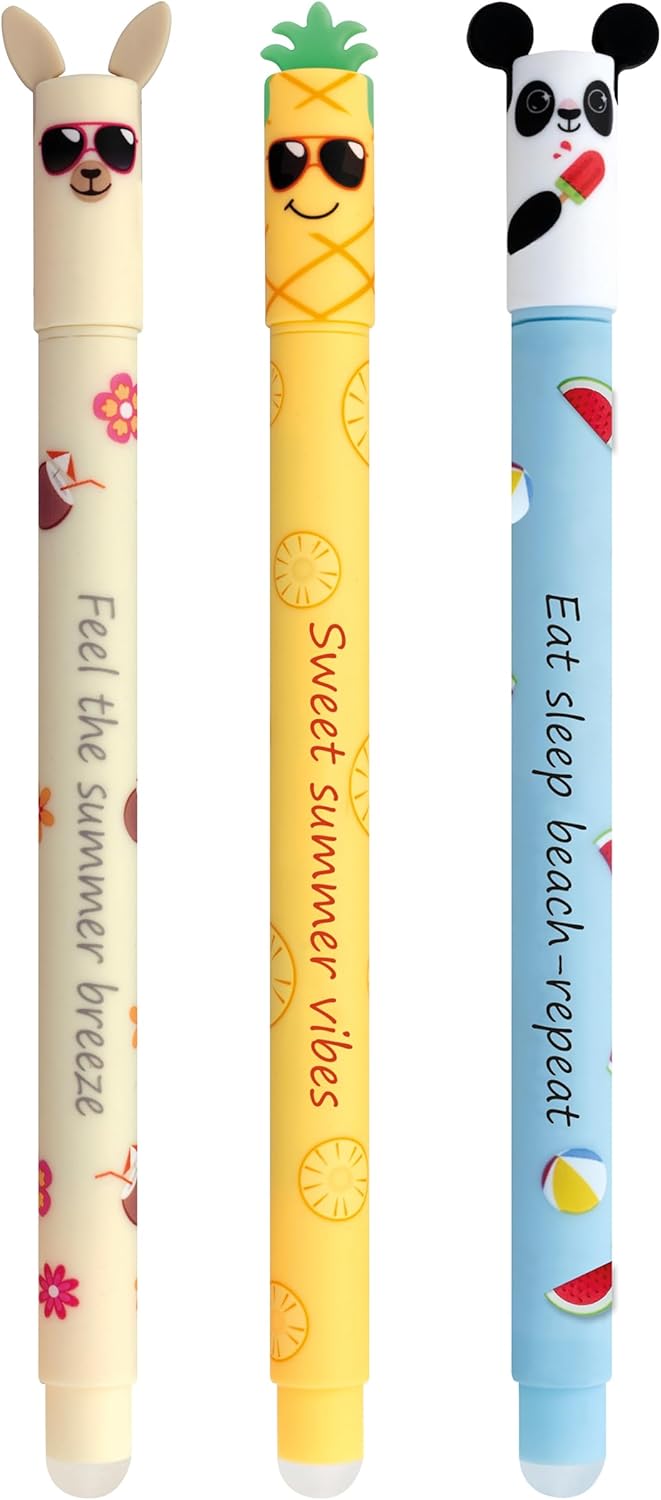 Eberhard Faber Erase It - radierbarer Gelschreiber - Sommer Edition 3er-Set