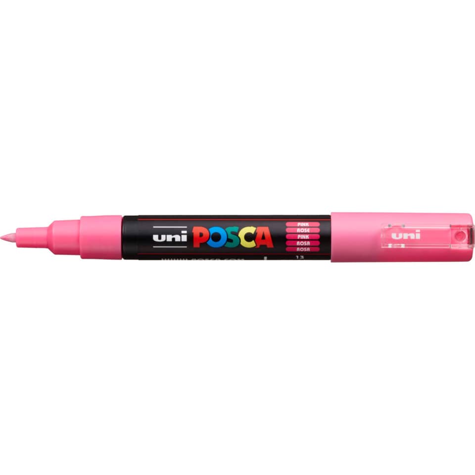 Uni-Posca Acrylstift PC-1MC, Pigmentmarker, Rundspitze, 0.70 mm - Pink