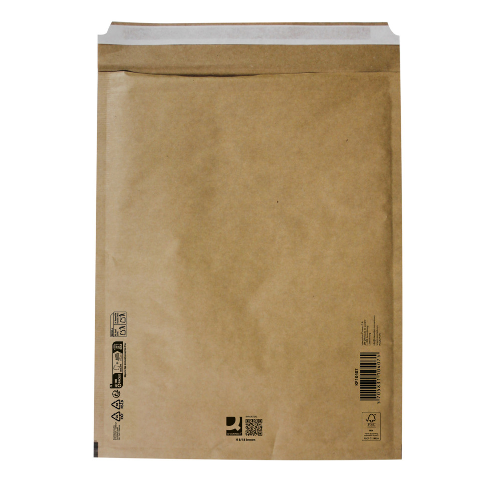 Q-CONNECT Luftpolstertasche H8/18, 270 x 360 mm, braun