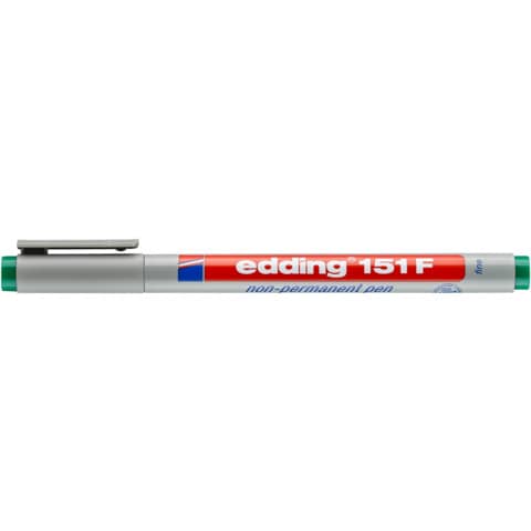 edding Folienstift 151F non-permanent, 0,6mm, grün
