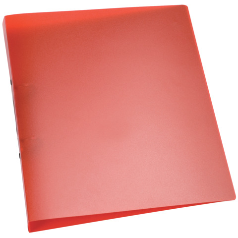 Q-CONNECT Schulordner, A4, 2-Ring, 25mm, PP, transluzent rot
