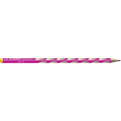 STABILO Bleistift EASYgraph S Linkshänder, HB, Farbe: Pink