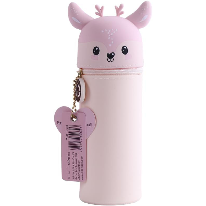 Lulubug Silikon - Federmäppchen - Motiv: Reh Daisy