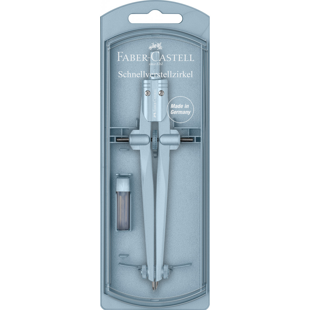 FABER-CASTELL Stream Zirkel, schnellverstellbar, silber