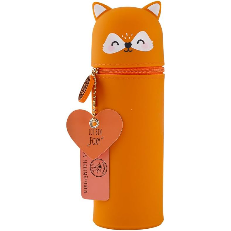 Lulubug Silikon - Federmäppchen - Motiv: Fuchs Foxy