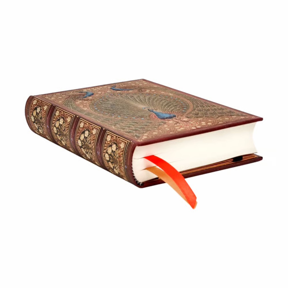 Paperblanks 2027 Hafiz‘ Pfauen Hardcover Mini Tagesüberblick 12-Monatskalender