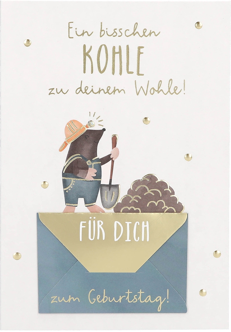 C'est la Vie Klappkarten - Ein bisschen Kohle zu deinem Wohle! 029 C'est la Vie Klappkarten - Ein bisschen Kohle zu deinem Wohle! 029