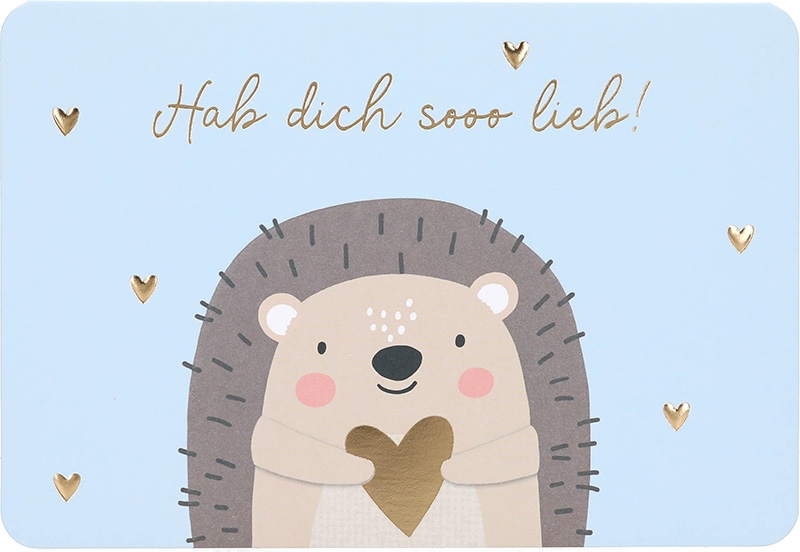 Kunterbunt Klappkarte 019 - Hab dich sooo lieb! Kunterbunt Klappkarte 019 - Hab dich sooo lieb!