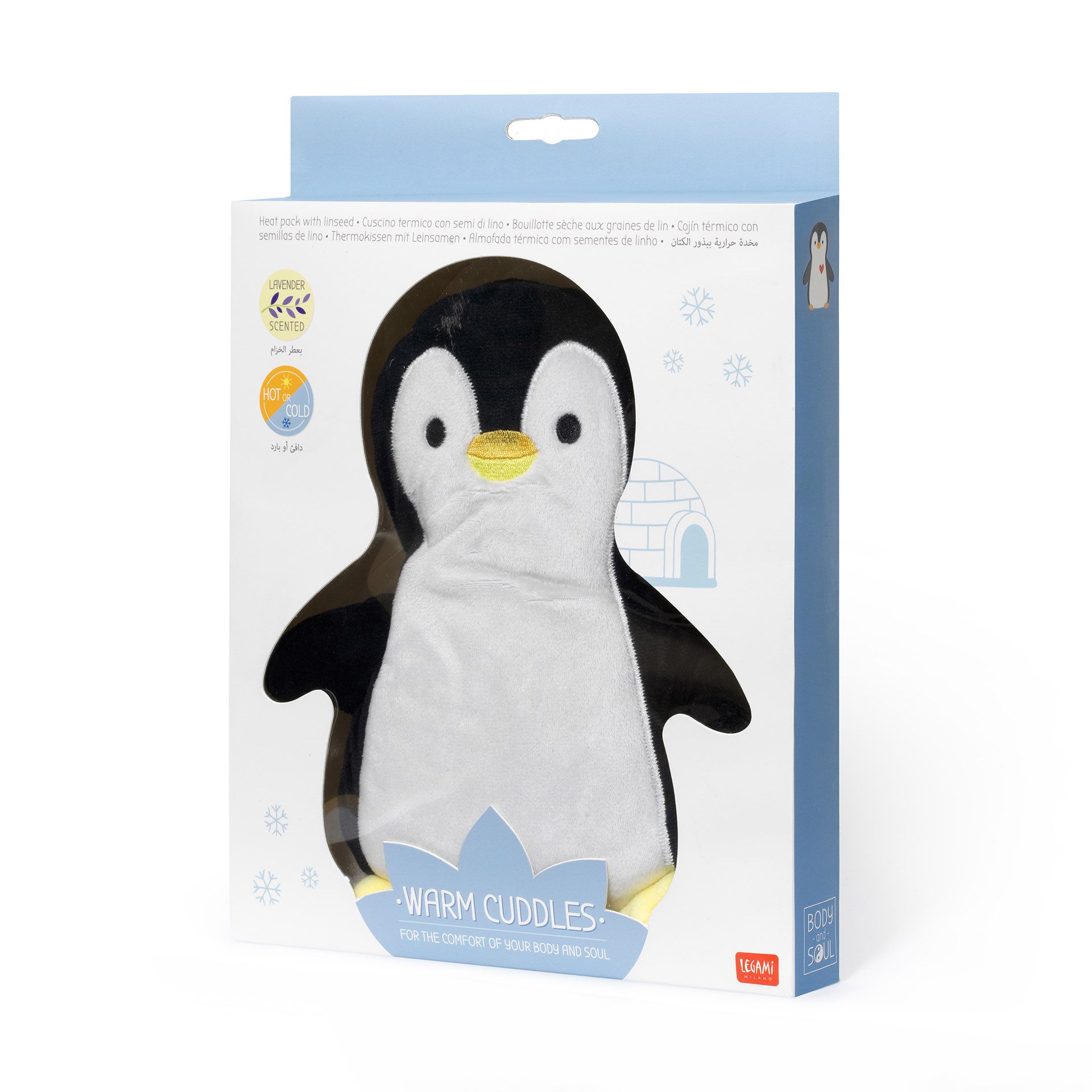 Legami Thermokissen mit Leinsamen - Warm Cuddles - Pinguin