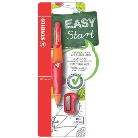 STABILO Druckbleistift EASYergo 3.15, Rechtshänder, Farbe: orange