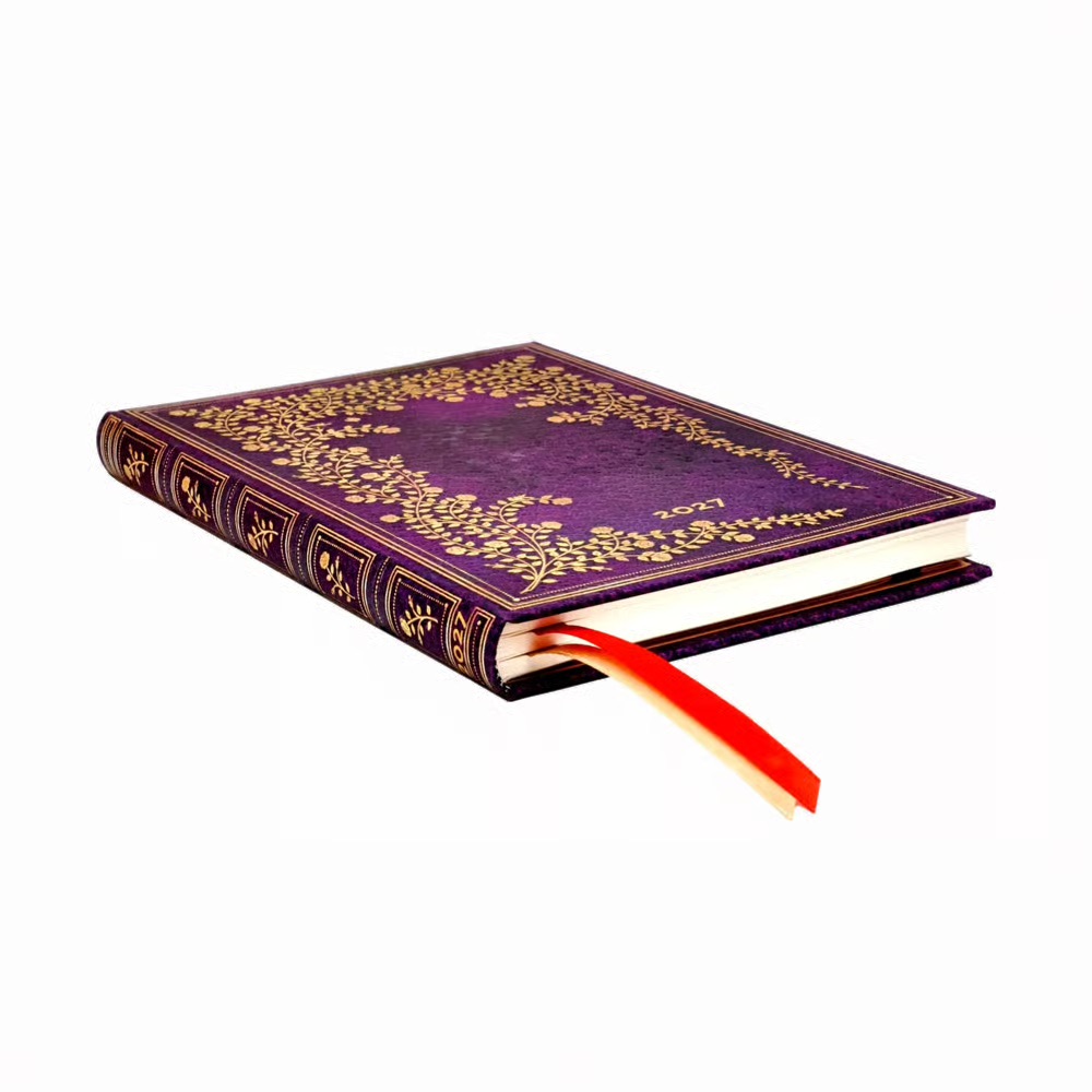 Paperblanks 2027 New York Rose Hardcover Midi Vertikal 12-Monatskalender