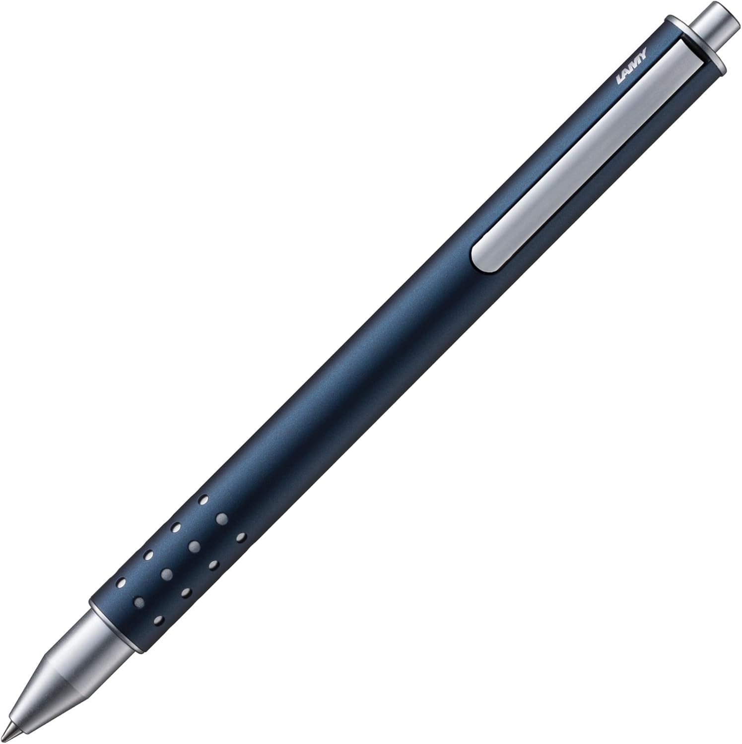 Lamy swift Tintenroller - imperialblue - Edelstahlgehäuse - Strichbreite B, inkl. Mine