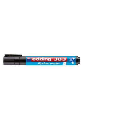 edding Flipchartmarker 383, 1-5 mm, Keilspitze, schwarz
