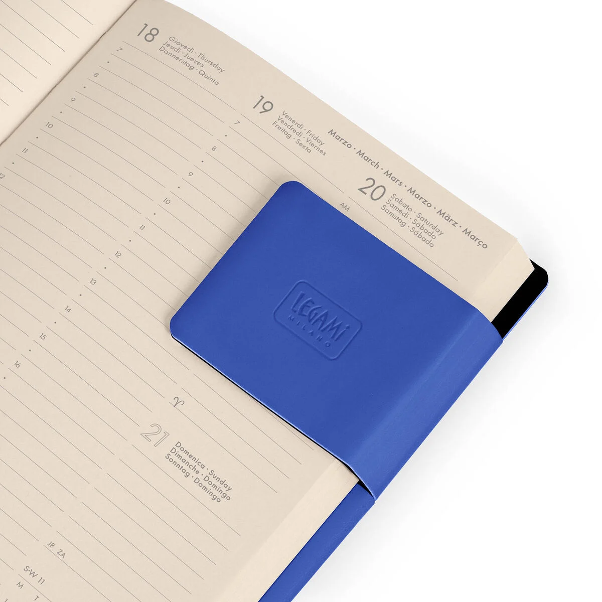 Legami Medium Weekly Diary mit Notizbuch „Eclectic Blue“ – 2028