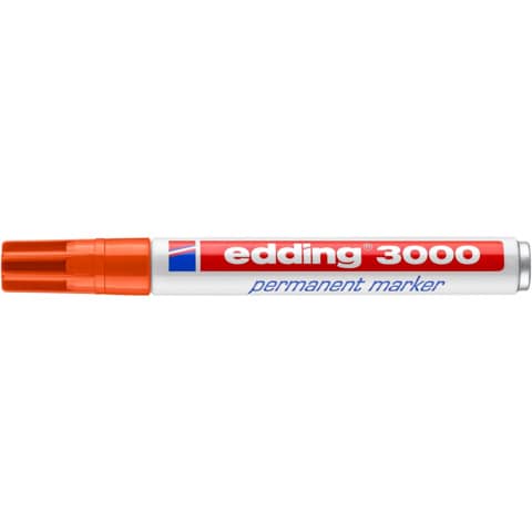 edding Permanentmarker 3000, Rundspitze, nachfüllbar, 1,5-3mm, orange