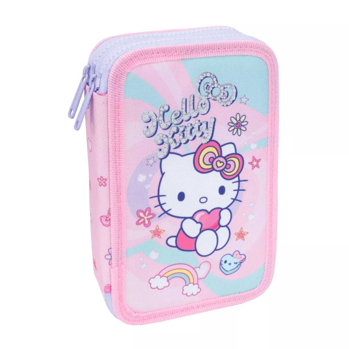 Coolpack JUMPER 2 gefülltes Etui Hello Kitty Pink – 2 Fächer, 35-teilig